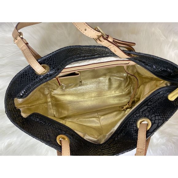 Michael Kors Snake Print Bedford Pocket Tote - Picture 4 of 7